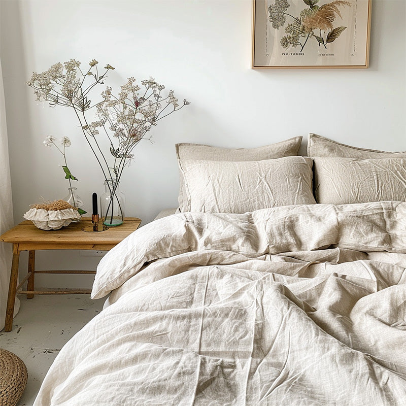 Natural Linen Duvet Set